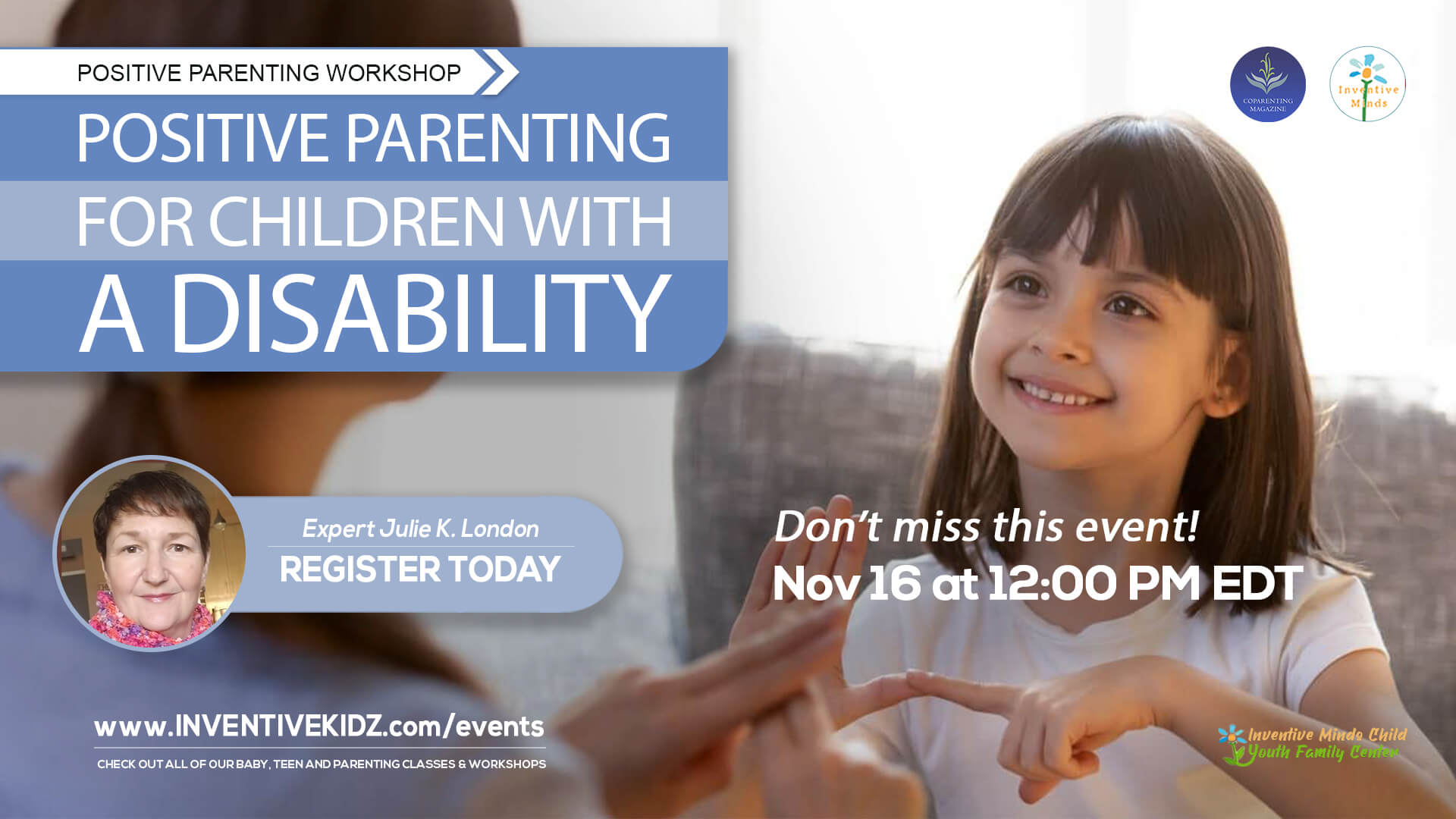 Positive Parenting For Children With A Disability | Inventive Minds Kidz Academy Event Featured Image